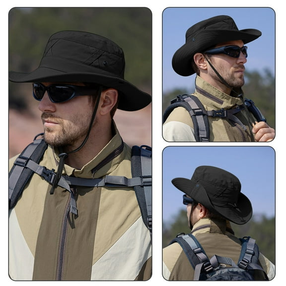 Men's Breathable Sun Hat for Mountaineering and Fishing UV Protection Outdoor Hat for Hot Weather