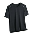 thumbnail image 1 of Men's Breathable T-Shirts Solid Moisture Wicking Short Sleeve Tops Lightweight Relaxed Fitted Gym Running Tee Shirts, 1 of 3
