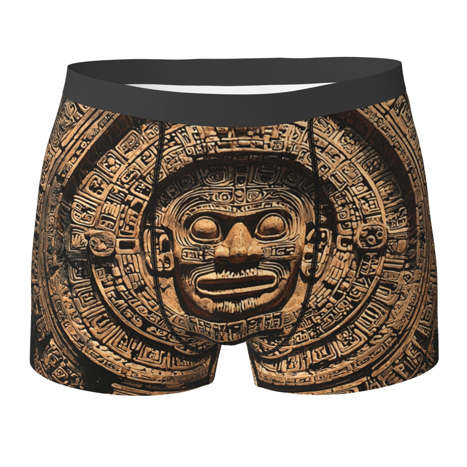 Boxer Aztec Men's Breathable Underwear Boxer Briefs Panties Pouch, Mayan Calendar ...