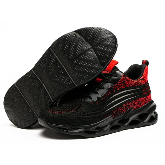 Men's Breathable Working Shoes Fashion Anti Smash Anti Pierce Safety Shoes Spring and Summer Steel Toes Women's Protective Shoes Sneakers