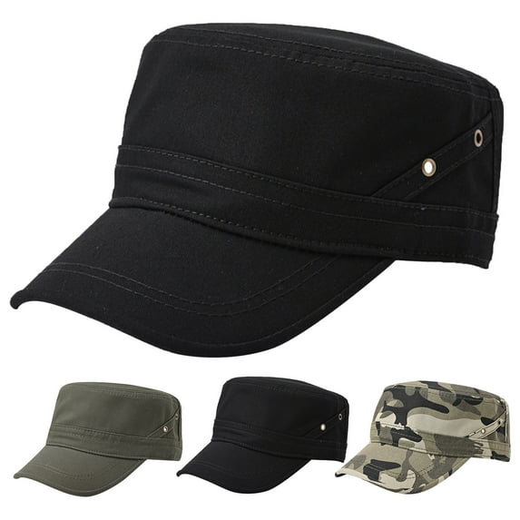 Men's Breezy Cotton Sun Hat Lightweight Hiking Cap for Outdoor Activities