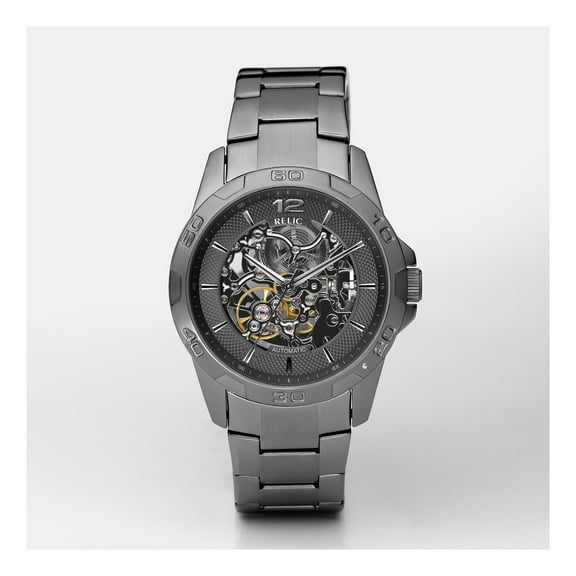 Relic Men's Damon Automatic, Gunmetal Stainless Steel Watch