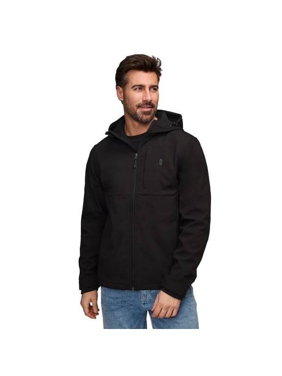 Men's Brick Fleece Lined Super Softshell® Jacket Black XL