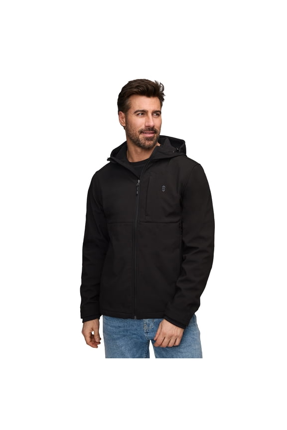 Men's Brick Fleece Lined Super Softshell® Jacket Black XXL