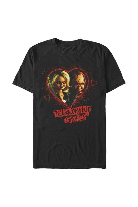 Men's Bride of Chucky Relationship Goals Graphic Tee Black Small