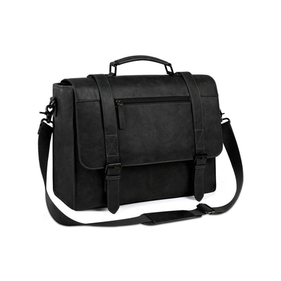 Men's Briefcase 15.6 Inch, Vintage, PU Leather Laptop Briefcase, Waterproof Messenger Bag, Men's Briefcase, Men's Portfolio