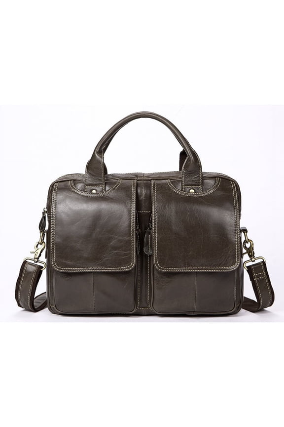 Men's Briefcases Bags Men's Genuine Leather Laptop Bag Messenger Bag Men Leather office Bags for Men Document Bag Business Handbag