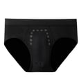 thumbnail image 1 of Men's Briefs Triangle Bikini Low Rise Briefs Soft Breathable Athletic Underwear Black XXXL, 1 of 2