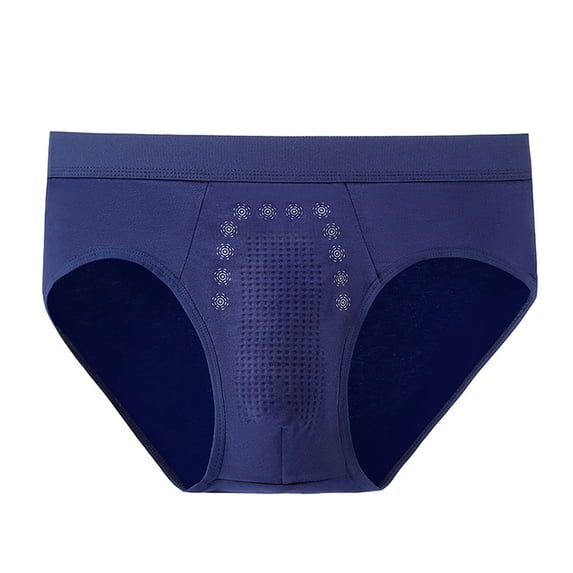 Men's Briefs Triangle Bikini Low Rise Briefs Soft Breathable Athletic Underwear Blue XXXL