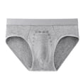 thumbnail image 1 of Men's Briefs Triangle Bikini Low Rise Briefs Soft Breathable Athletic Underwear Gray XXXXXL, 1 of 4