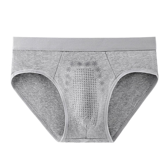 Men's Briefs Triangle Bikini Low Rise Briefs Soft Breathable Athletic Underwear Gray XXXXXL