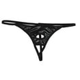 thumbnail image 1 of Men's Briefs Underwear Panties Hollow Out  - Black, Size, 1 of 9