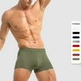 thumbnail image 1 of Men's Bright Color Boxer Briefs Breathable Shorts Underwear Low Rise Trunk Under Panties for Men(Black,5XL), 1 of 4