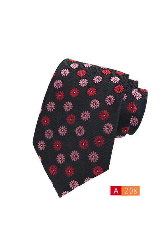 Men’s Bright Color Necktie Floral Paisley Striped Pattern Ties Wedding Party