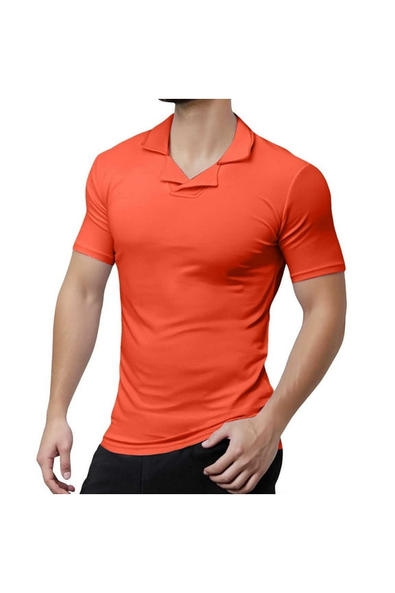 Men's British Style Birkneck T Shirt Casual Loose Fit Breathable Short Sleeve Tee for Sports and Daily Wear Men's Oversized Tshirts Workout T-Shirt