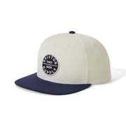 Mens Brixton Cream/Navy Oath III Snapback Hat