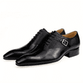 thumbnail image 1 of Men's Brogue Oxford Lace-up Front Dress Shoes For Business Formal White Optional Wedding Black 12, 1 of 4