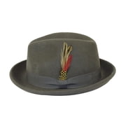Mens Broner Wool Hat Classic Soft Fedora SCORSESE 73-783 Gray