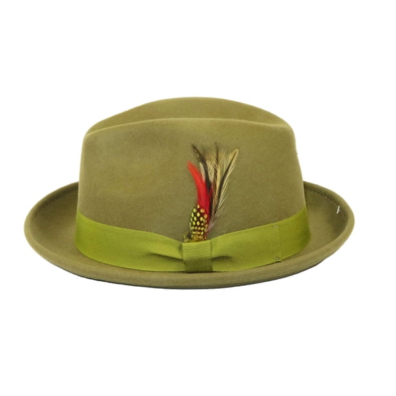 Men's Broner Wool Hat Classic Soft Fedora SCORSESE 73-789 Olive