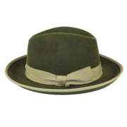 Mens Broner Wool Hat Classic Soft Fedora Swanky 73-147 Olive Green