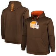 FANATICS Men's Brown Cleveland Browns Big & Tall Logo Pullover Hoodie