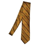 Mens Brown Neck tie Christmas Tree Copper Holiday necktie