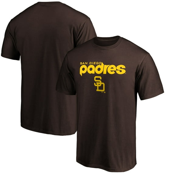 Men's Brown San Diego Padres Team Cooperstown Collection Wahconah T-Shirt