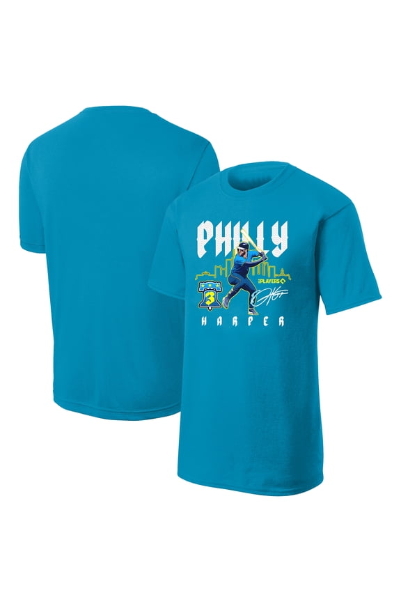 Men's Bryce Harper Blue City Connect Player Graphic T-Shirt
