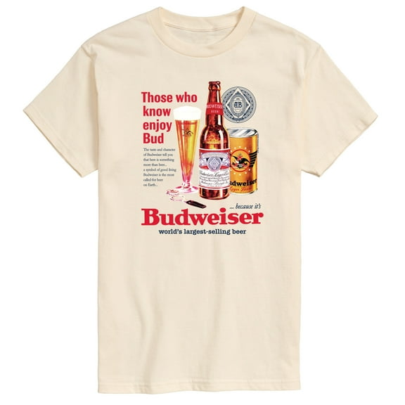 Budweiser - Vintage Bud Ad - Men's Short Sleeve Graphic T-Shirt