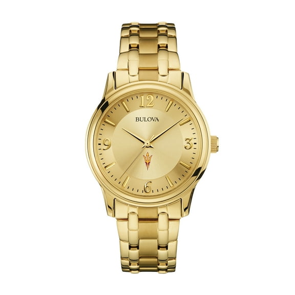 Men's Bulova Arizona State Sun Devils Gold-Tone Watch
