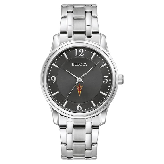 Men's Bulova Black Arizona State Sun Devils Stainless Steel Corporate Collection Watch