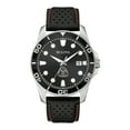 thumbnail image 1 of Men's Bulova Black Colorado School of Mines Orediggers Corporate Collection Leather Strap Watch, 1 of 1