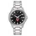 thumbnail image 1 of Men's Bulova Black Harvard Crimson Stainless Steel Classic Sport Watch, 1 of 1
