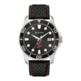 thumbnail image 1 of Men's Bulova Black Santa Clara Broncos Corporate Collection Leather Strap Watch, 1 of 1