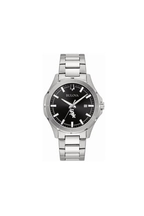 Men's Bulova Chicago White Sox Stainless Steel Classic Sport Watch