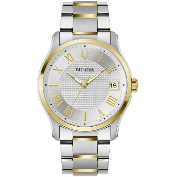 Bulova Men's Wilton Silver Dial Watch - 98B391