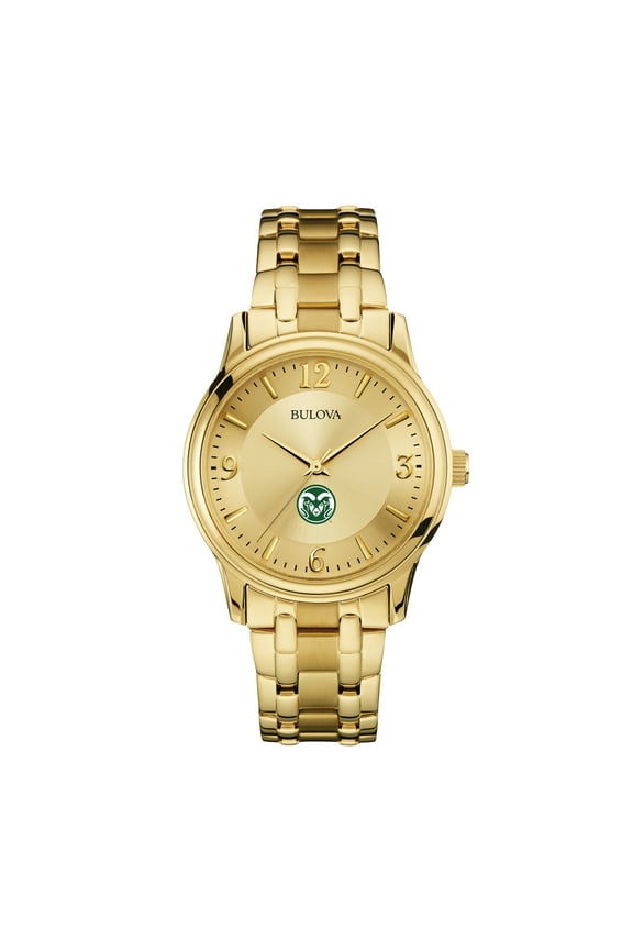 Men's Bulova Colorado State Rams Gold-Tone Watch