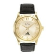 thumbnail image 1 of Men's Bulova Gold/Black Wright State Raiders Stainless Steel Watch with Leather Band, 1 of 1
