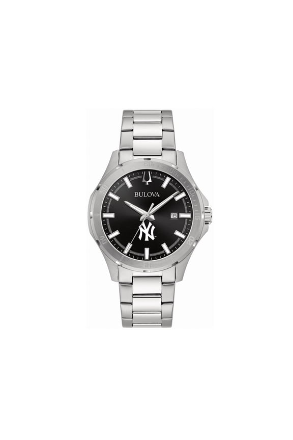 Men's Bulova New York Yankees Stainless Steel Classic Sport Watch