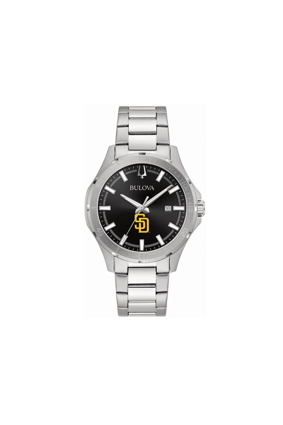 Men's Bulova San Diego Padres Stainless Steel Classic Sport Watch