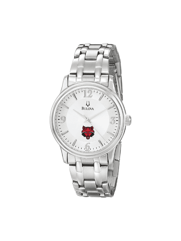 Men's Bulova Silver Arkansas State Red Wolves