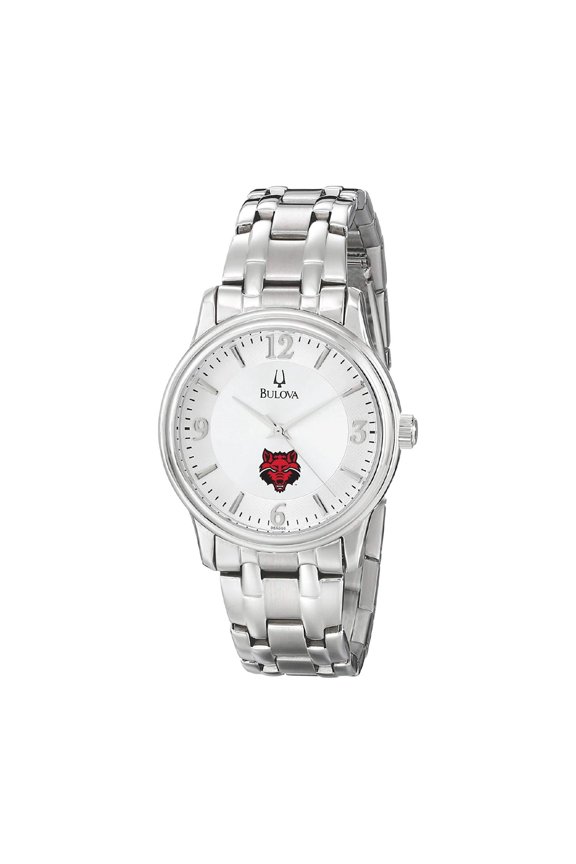 Men's Bulova Silver Arkansas State Red Wolves