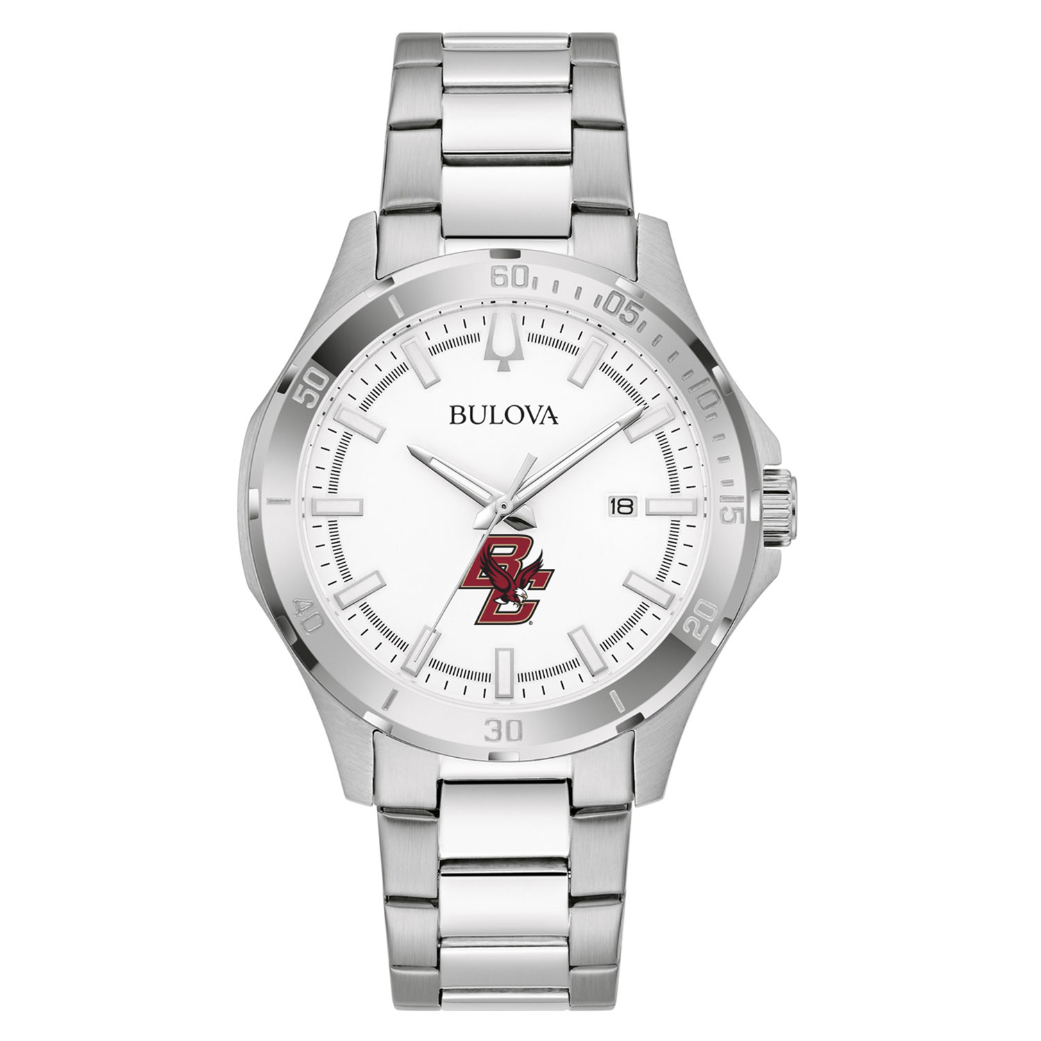 Boston College Watch Stainless Steel Citizen Watch Boston College Eagles Silver Eco-Drive Black  main image 2