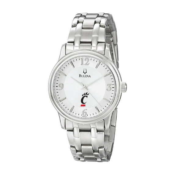 Men's Bulova Silver Cincinnati Bearcats