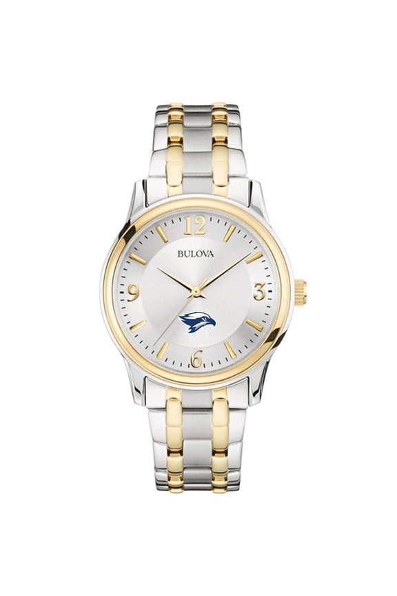 Men's Bulova Silver/Gold Broward Seahawks Two-Tone Stainless Steel Watch