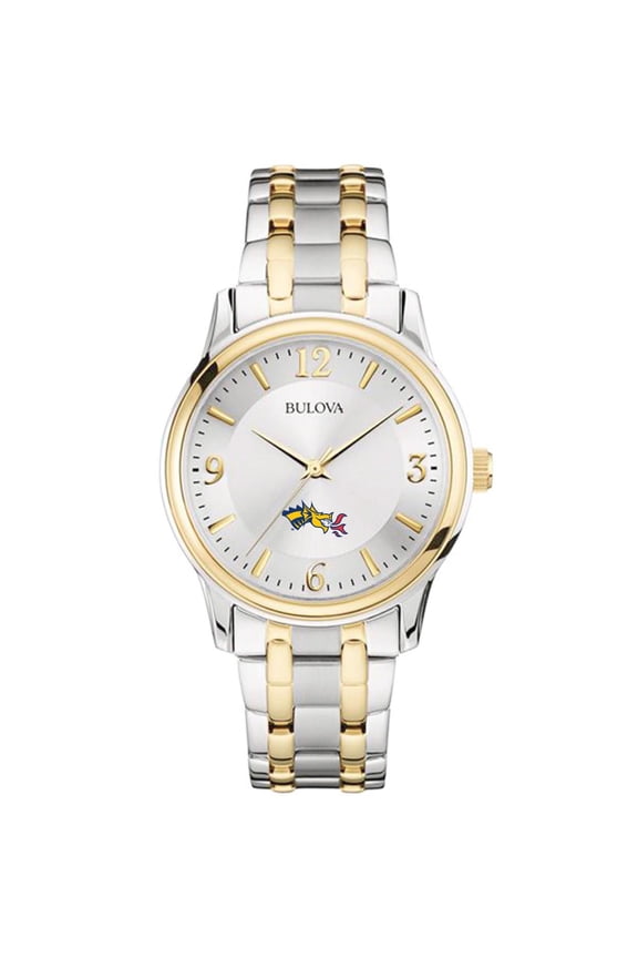 Men's Bulova Silver/Gold Drexel Dragons Two-Tone Stainless Steel Watch