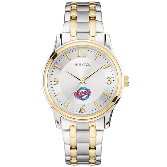 Men's Bulova Silver/Gold Florida Southern Mocs Two-Tone Stainless Steel Watch
