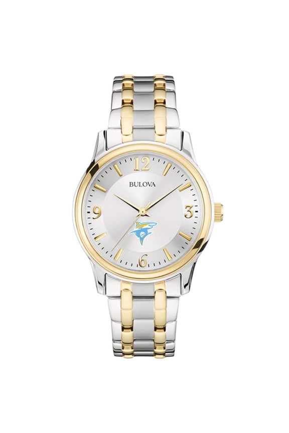 Men's Bulova Silver/Gold LIU Sharks Two-Tone Stainless Steel Watch