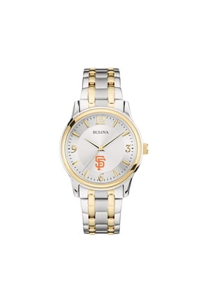 Men's Bulova Silver/Gold San Francisco Giants Two-Tone Watch