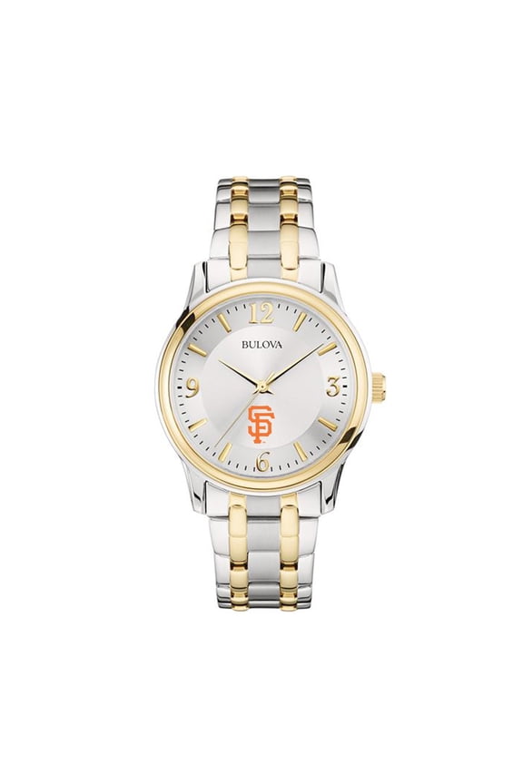 Men's Bulova Silver/Gold San Francisco Giants Two-Tone Watch